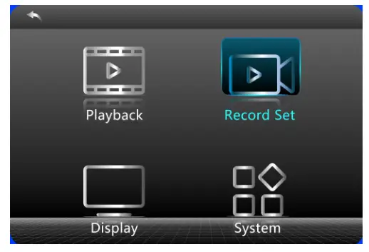 BOYO VTM7012QFHD 4 Channel Vehicle Monitoring System - Menu