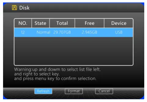 BOYO VTM7012QFHD 4 Channel Vehicle Monitoring System - Storege
