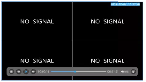 BOYO VTM7012QFHD 4 Channel Vehicle Monitoring System - playback