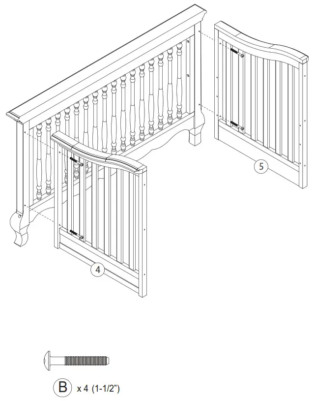 evolur AURORA CRIB - STEP