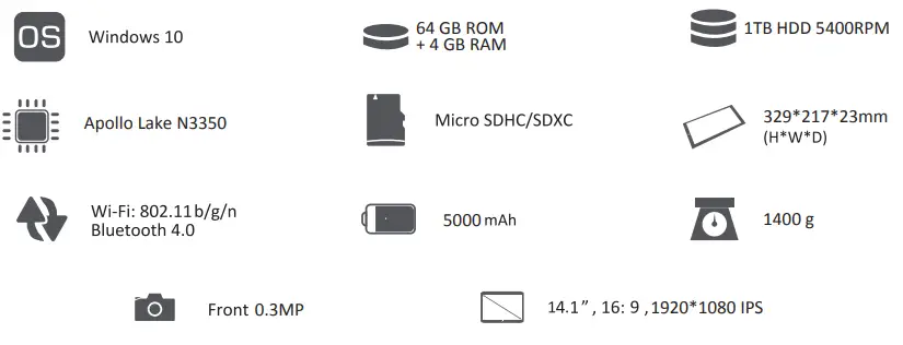 Quasad QNC14 14 Inch Portable Laptop-fig3