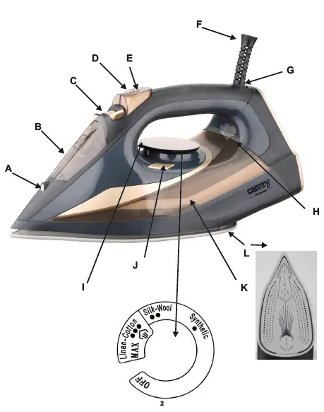 camry-CR5036-Steam-Iron-01