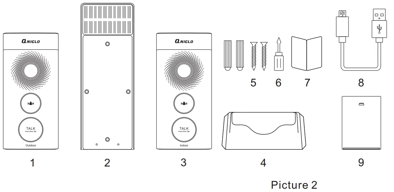 QNIGLO Q 538 Wireless Intercom Doorbell - FIG 9