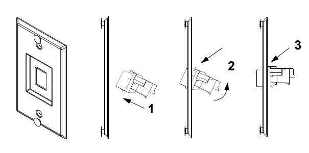 PANDUIT-KWP5EY-Keystone-Stainless-Steel-Phone-Plate-Kits-fig-1