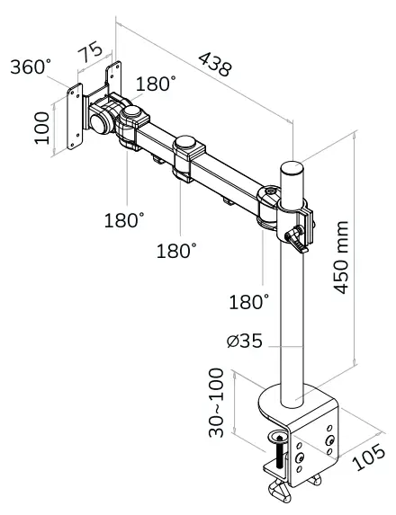 NEOMOUNTS-FPMA-D960-Monitor-desk-mount-fig-1