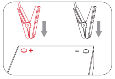 BUTURE BR800 Car Jump Starter - battery terminals