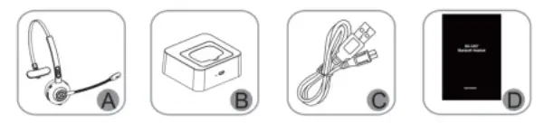 SYBRA Bluetooth Headset - Package Content