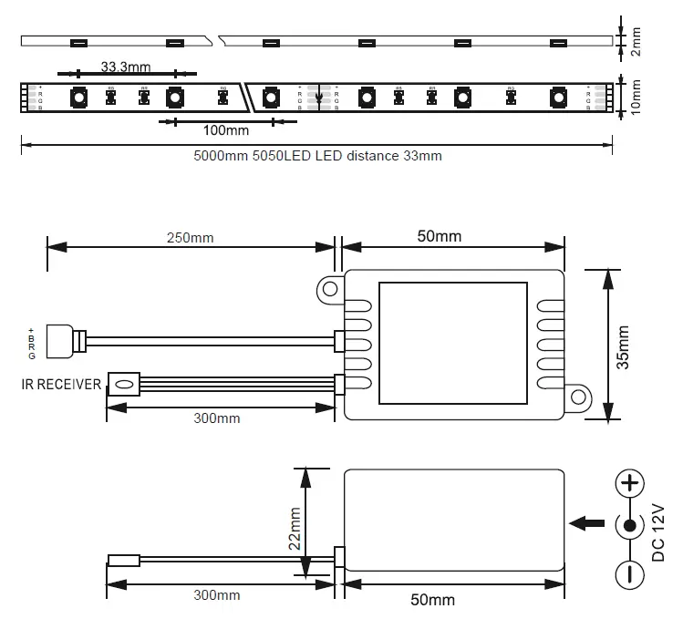 Leuchten Direkt 81215-70 Tenia LED Strip Light-2