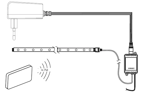 Leuchten Direkt 81215-70 Tenia LED Strip Light-3