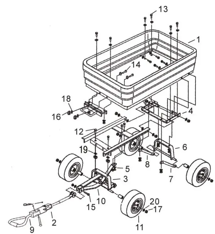 Handy THPDC A Poly Dump Cart - fig2