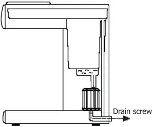 Emptying the water reservoir