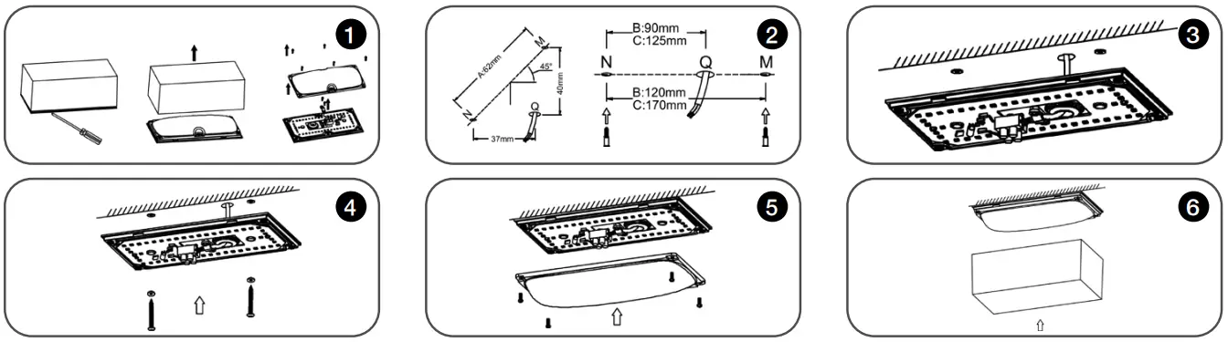 eurotech lighting YBU Series YBU5W3K Cube Bulkhead Wall Light - FIG 3