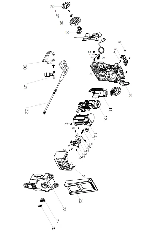 scheppach HCE1600 High-Pressure Cleaner fig 7
