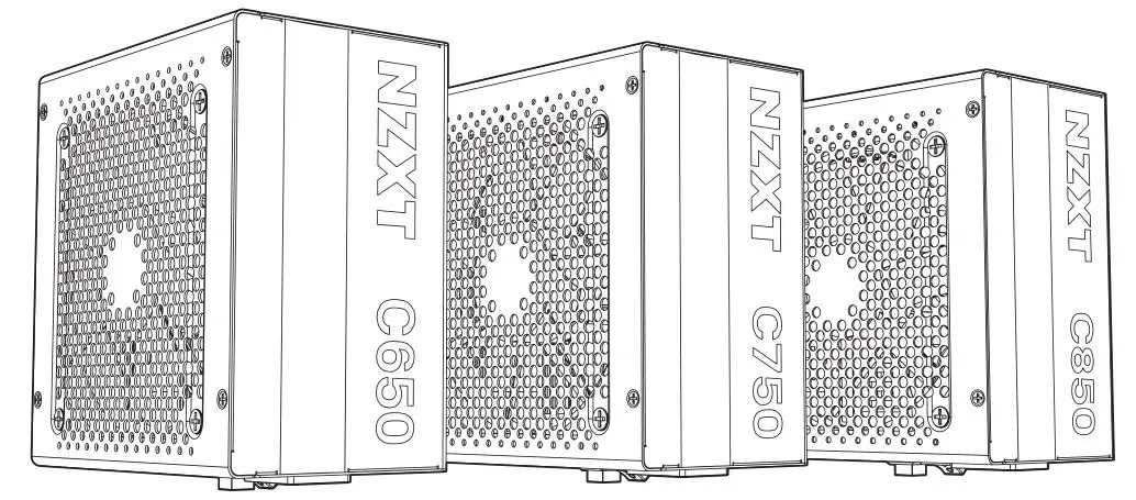 NZXT C Series ATX Power Supply C650 or C750 or C850