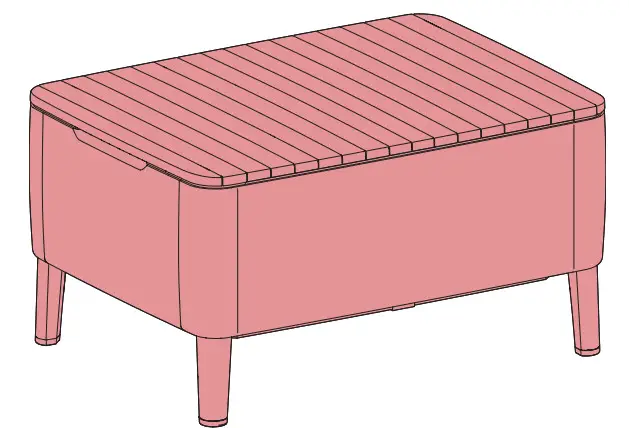 KeTeR SALEMO Cushion Box Table