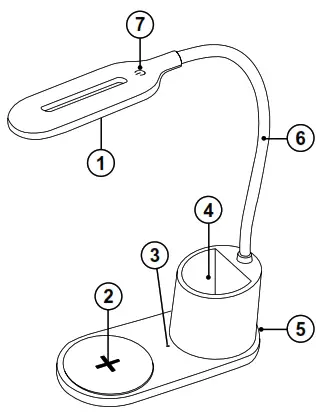Fantastic ESSENTIAL LED Table Lamp with Wireless Charger- lamp