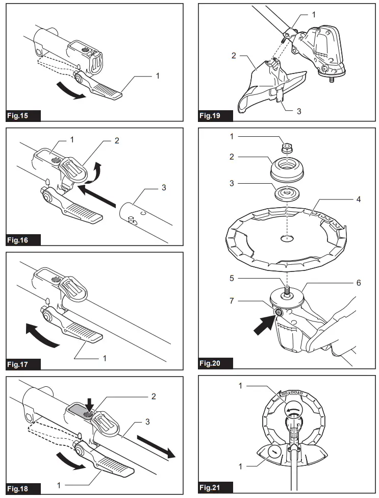 makita DUR190U Cordless Grass Trimmer - fig 5