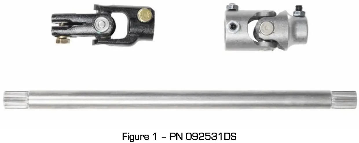 092531DS Detroit Speed Steering Coupler Kit fig