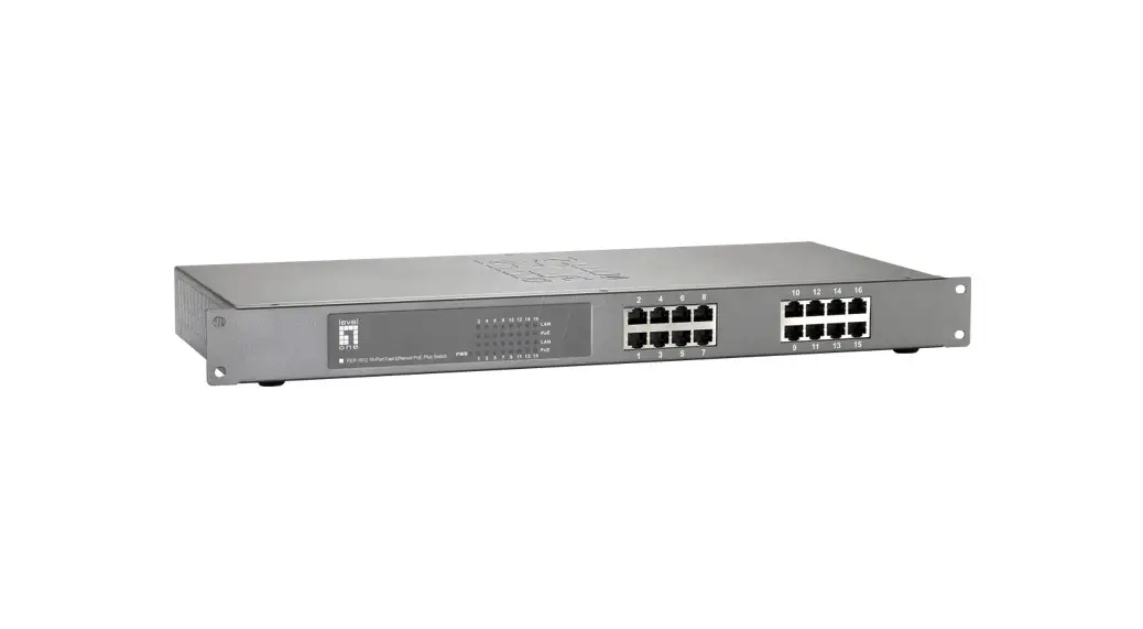 Level One Fep-1612w120 16-port Fast Ethernet Poe Switch Instructions Level One Fep-1612w120 16-port Fast Ethernet Poe Switch Instructions