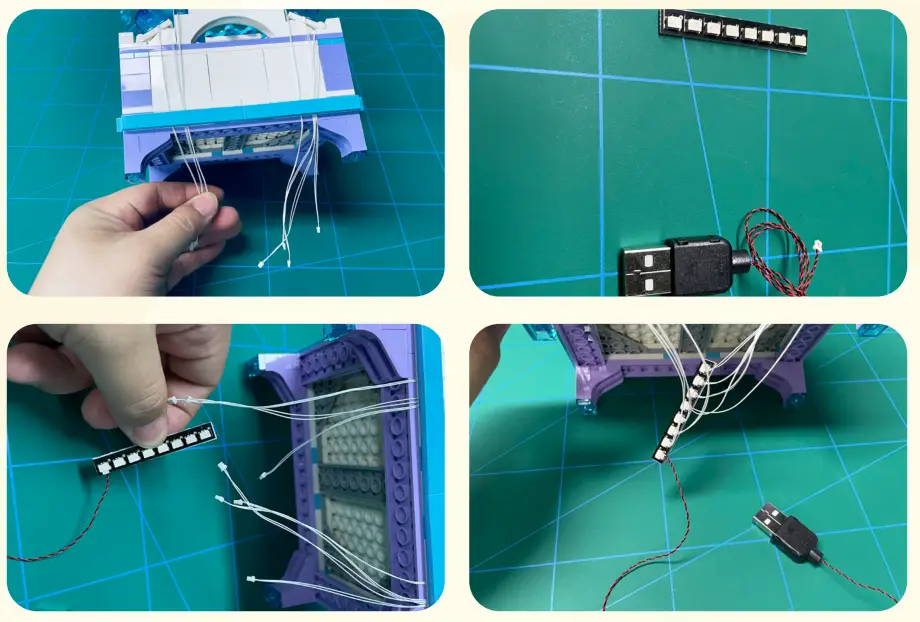 GAME OF BRICKS 41168 Light Kit for Elsa’s Jewelry Box Creation - fig14