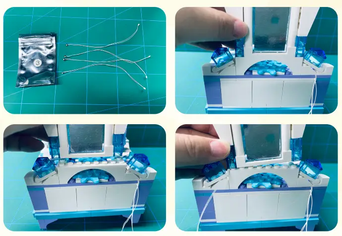 GAME OF BRICKS 41168 Light Kit for Elsa’s Jewelry Box Creation - fig7