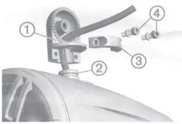 FUSION 9171310120 Mounting Brackets Flat mount brackets - Mounting the Speakers on a Flat Surface