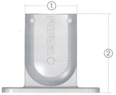 FUSION 9171310120 Mounting Brackets Flat mount brackets - Specifications 1