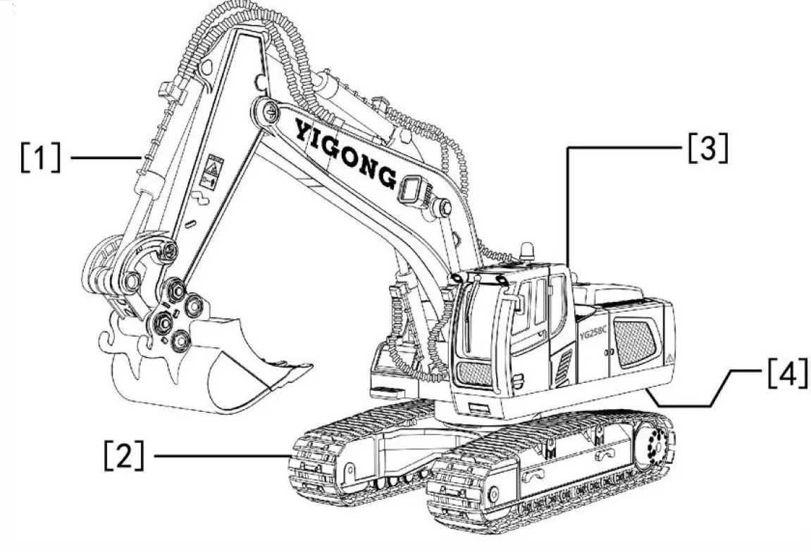 YI GOND TOYS 11CH Remote Control Excavator 7