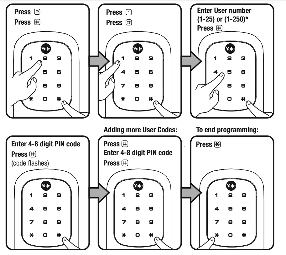 Yale Touchscreen Electronic Deadbolt with Z-Wave, Polished Brass-17