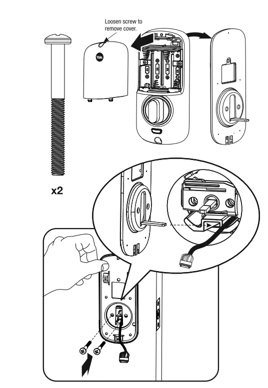 Yale Touchscreen Electronic Deadbolt with Z-Wave, Polished Brass-5