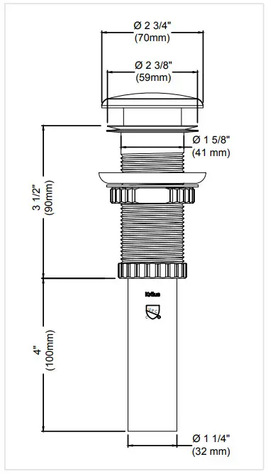 Kraus KCV-120 Ceramic Bathroom Vessel Sinks -IMENSIONS