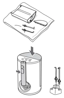 Panasonic EW1613 Oral Irrigator - moisture with