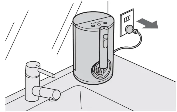 Panasonic EW1613 Oral Irrigator - power plug