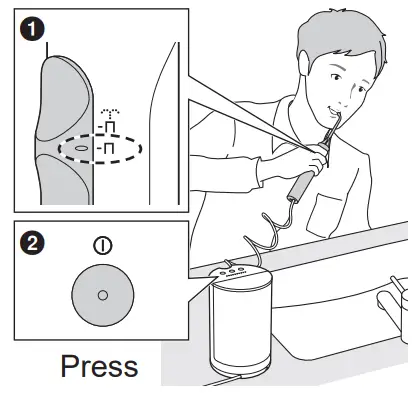 Panasonic EW1613 Oral Irrigator - while keeping