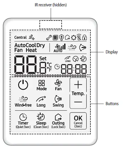 SAMSUNG-MWR-SH11N-Wired-Remote-Controller-FIG-1