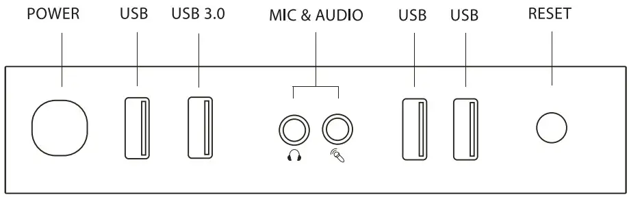 MARS GAMING MC X7 Black PC Gaming ATX Case - FIGURE 1
