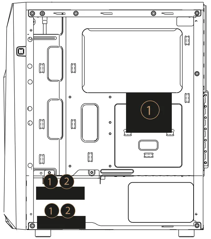 MARS GAMING MC X7 Black PC Gaming ATX Case - FIGURE 2
