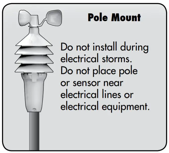 ACURITE 00589 Wireless Color Weather Center with Wind - Pole Mount