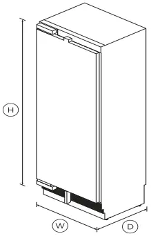 FISHER PAYKEL RS3084SL1 Integrated Column Refrigerator B