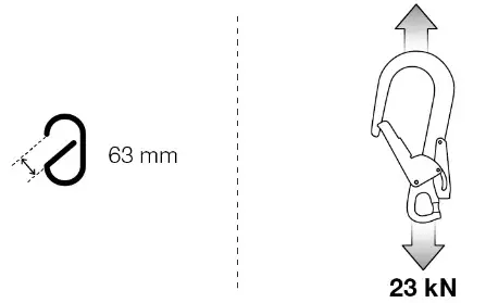 PETZL MGO OPEN 60 Auto Locking Directional Connector - application