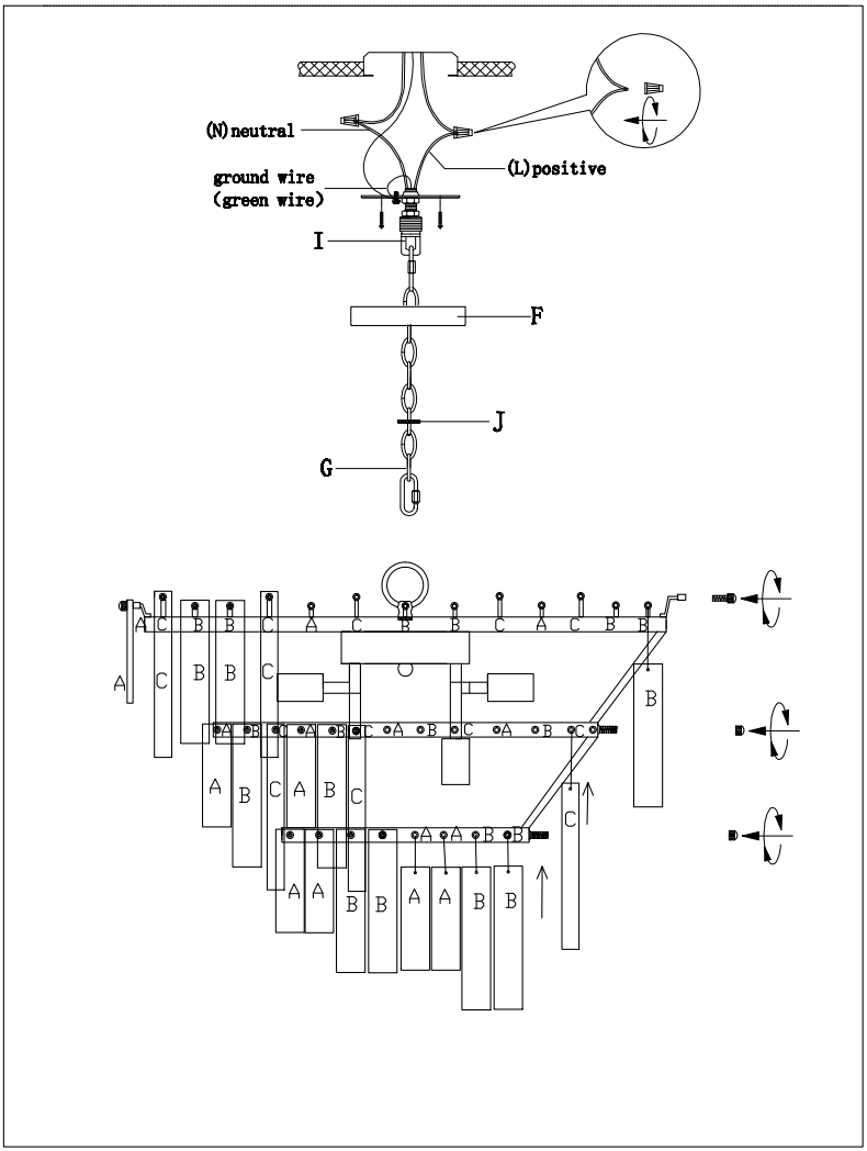 MAXIM LIGHTING 21835AGDBZ Warren 9 Light Pendant - FIGURE 2