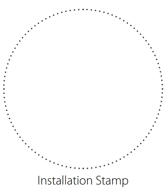 Installation Stamp