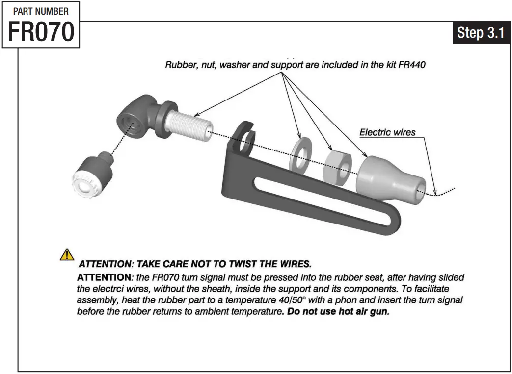rizoma FR070 Light Unit Turn Signal Pair - ICON 5