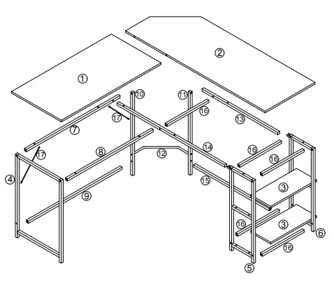 GYMAX-GYM07509-Shaped-Corner-Computer-Desk-01