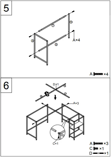 GYMAX-GYM07509-Shaped-Corner-Computer-Desk-06