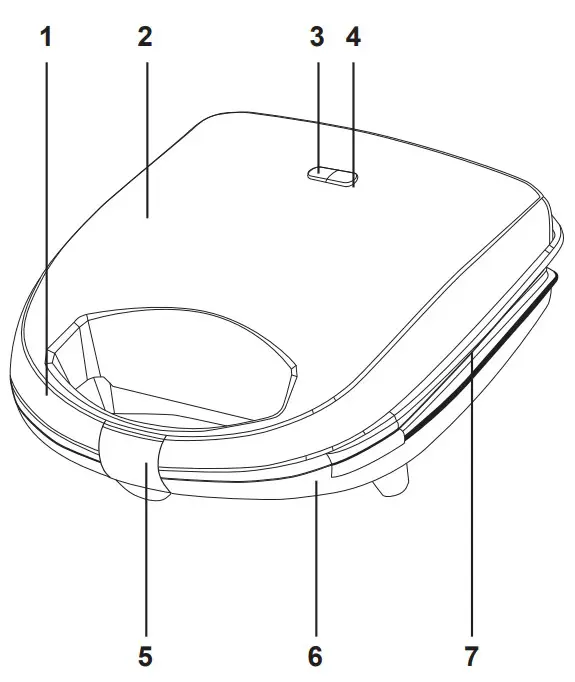 VETTA VSM-201G Sandwich Maker - fig 1
