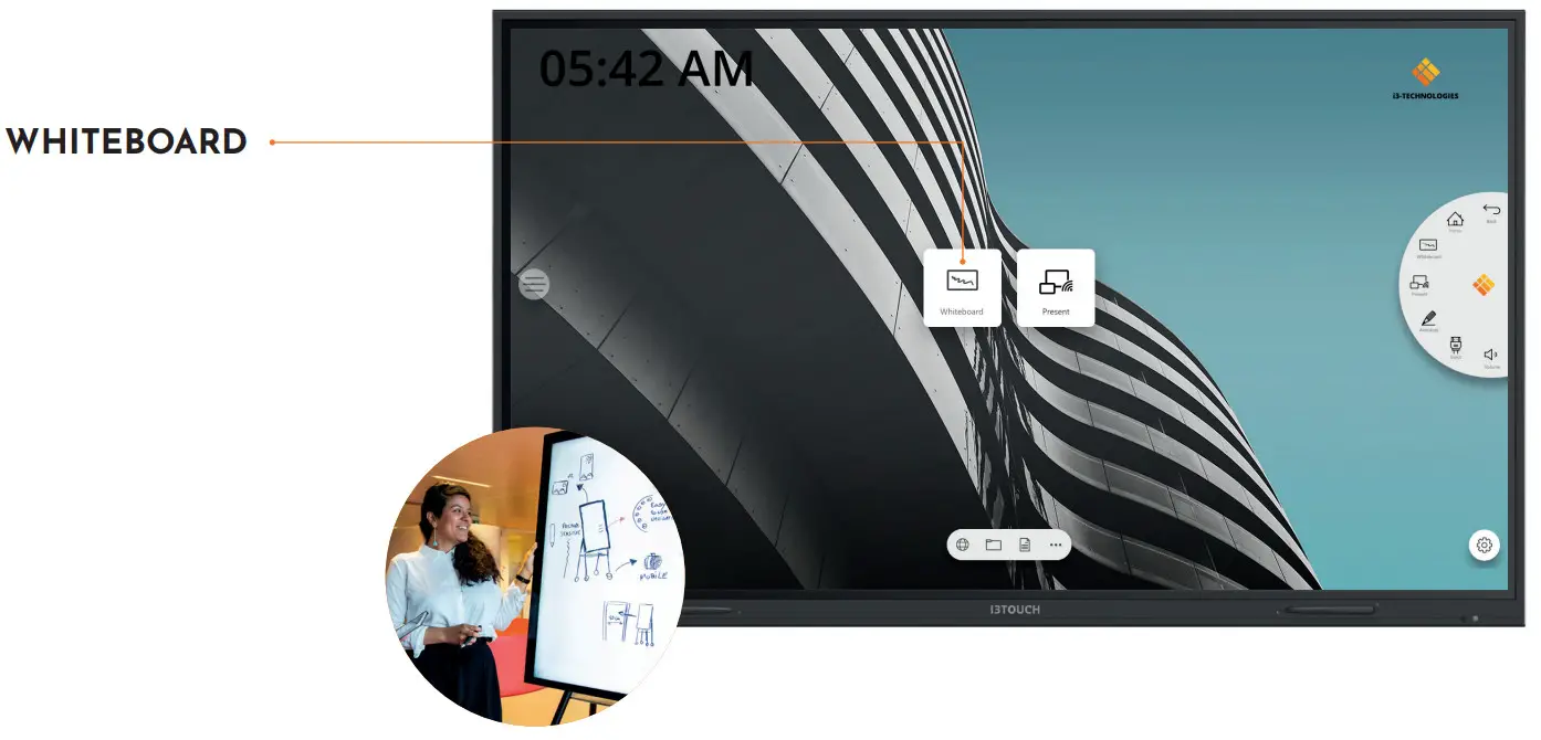 i3-TECHNOLOGIES i3TOUCH EX 75 4K Interactive - WHITEBOARD