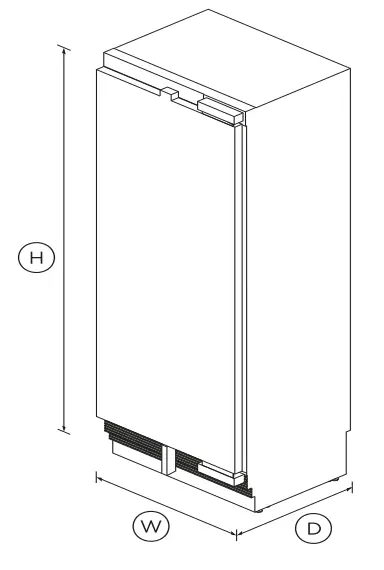 FISHER PAYKEL RS3084SRK1 Integrated Column Refrigerator 30 Inch - fig