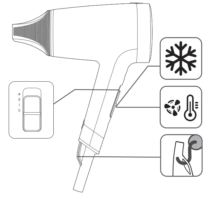 ROWENTA CV1803F0 Express Style Hair Dryer - 1