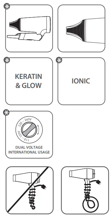 ROWENTA CV1803F0 Express Style Hair Dryer - 2